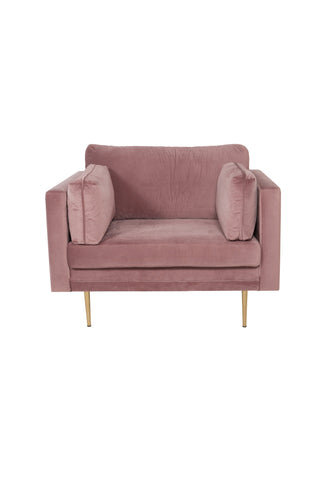 Venture Home Bom - Single Chair Velvet - Dammrosa