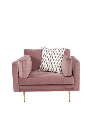 Venture Home Bom - Single Chair Velvet - Dammrosa
