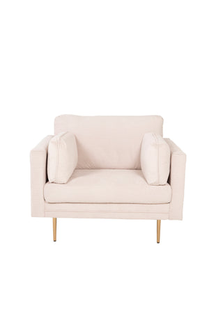 Bom - Single Chair Corduroy - Ljusgrå