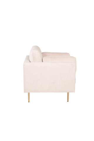 Bom - Single Chair Corduroy - Ljusgrå