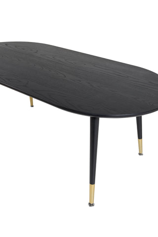 Dipp Soffbord - Svart Faner - Svarta Ben m mässingsdipp