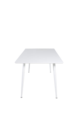 Polar Matbord 180 cm - Vit skiva / Vita Ben