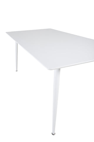 Polar Matbord 180 cm - Vit skiva / Vita Ben