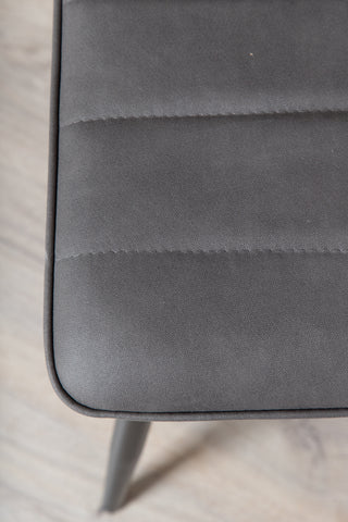 Windu Lyx Stol 2-pack - Svart / Grå Micro Fiber
