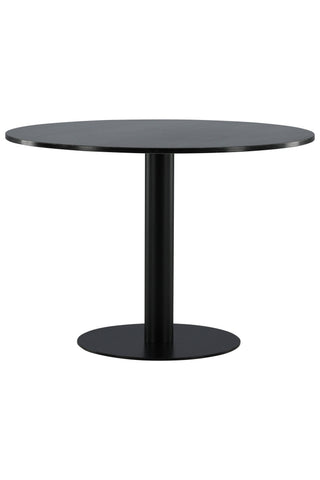 Estelle Matbord runt 106cm Grå Marmor / Svarta Ben
