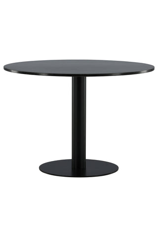 Estelle Matbord runt 106cm Grå Marmor / Svarta Ben