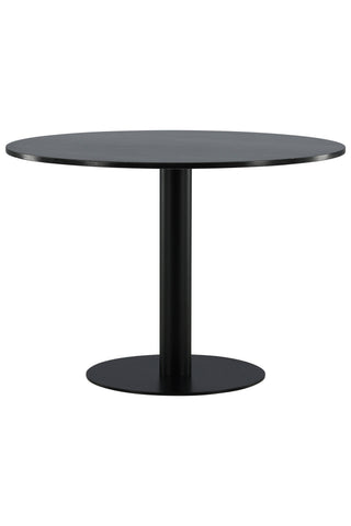 Estelle Matbord runt 106cm Grå Marmor / Svarta Ben
