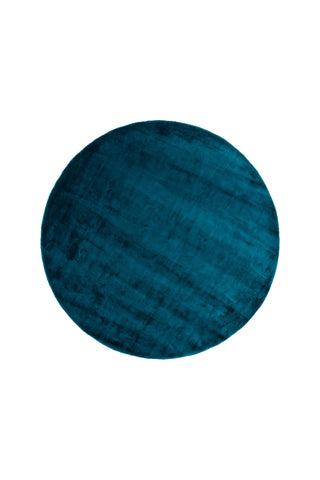 Indra Viskosmatta - ø200cm - Turkos