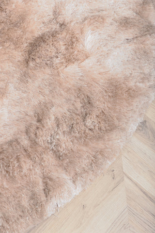 Shiva Shaggy Matta - ø200cm - Champagne