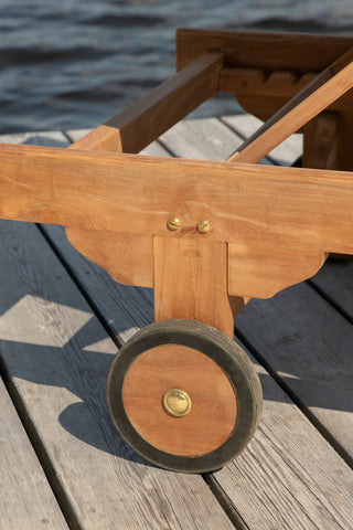 Venture Home Ghana - Sun Lounge- Natural - Teak -
