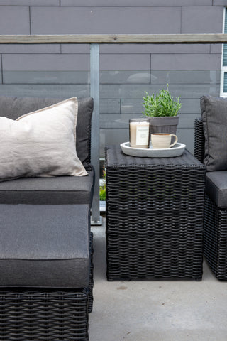 Venture Home Quad - Soffset - Svart - Wicker -