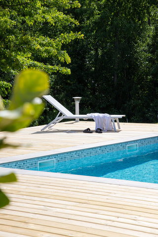 Venture Home Ramos - Sun Lounge 2-pack - Vit / Grå - Aluminium / Textilen -