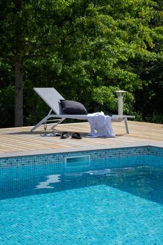Venture Home Ramos - Sun Lounge 2-pack - Vit / Grå - Aluminium / Textilen -
