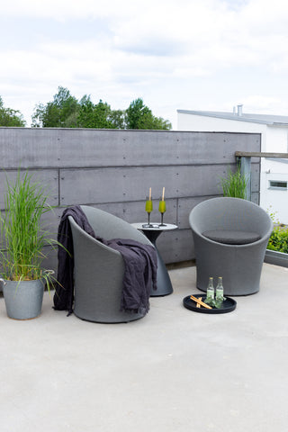 Venture Home Spoga - Lounge Set - Svart / Grå - -