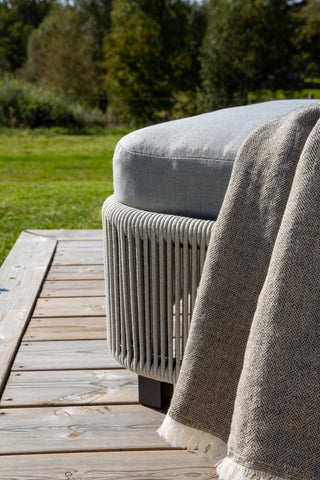 Venture Home Virya - Sun Lounge inkl. Kudde- Svart / Grå - Rep -