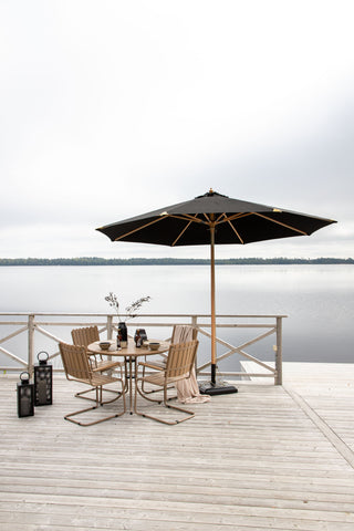 Venture Home Nypo - Paraply w. tilt- Svart - - 330cm