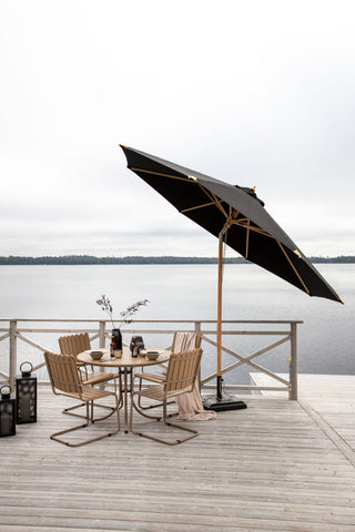 Venture Home Nypo - Paraply w. tilt- Svart - - 330cm