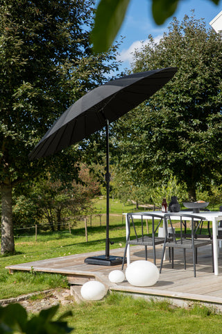 Venture Home Palmetto - Paraply m. tilt- Svart - - 270cm