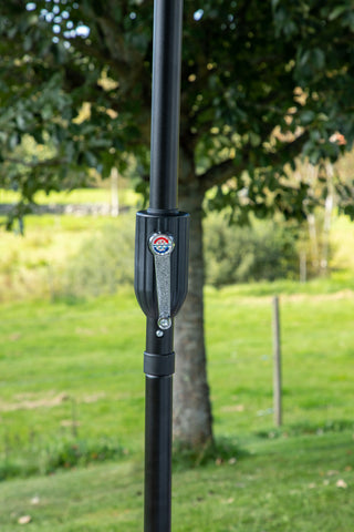 Venture Home Palmetto - Paraply m. tilt- Svart - - 270cm