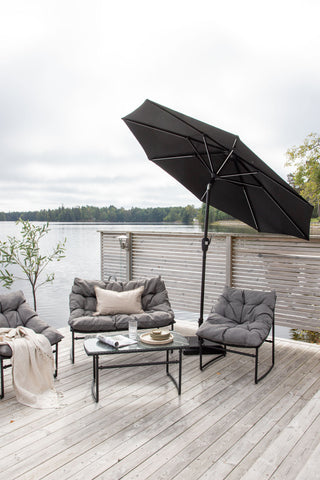 Venture Home Sabal - Paraply med LED- Svart - - 270cm