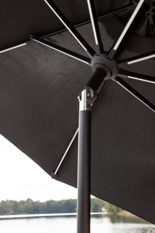 Venture Home Sabal - Paraply med LED- Svart - - 270cm