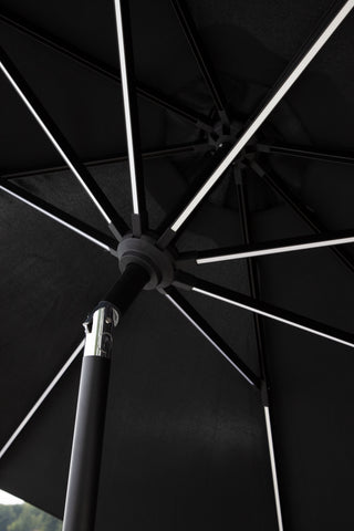 Venture Home Sabal - Paraply med LED- Svart - - 270cm
