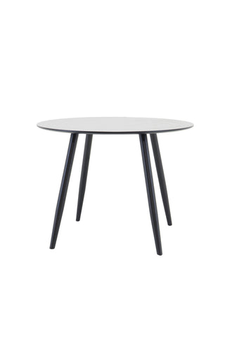 Venture Home Plaza Runt Matbord - Svart / Svart - ø100*H75