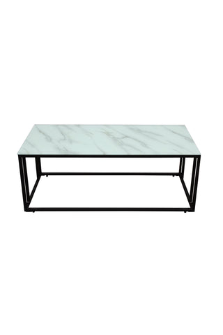 Venture Home Rock 2.0 Soffbord - Svart / Glasmarmor 120*60*H45