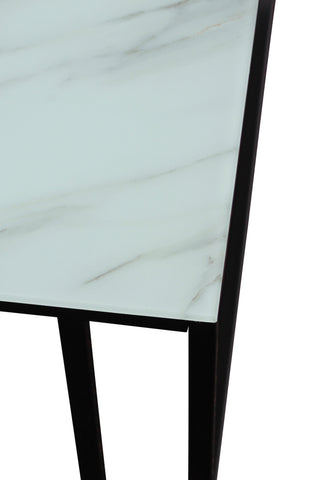 Venture Home Rock 2.0 Soffbord - Svart / Glasmarmor 120*60*H45