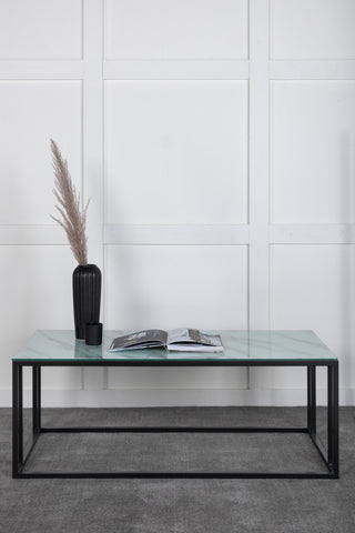 Venture Home Rock 2.0 Soffbord - Svart / Glasmarmor 120*60*H45