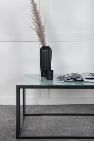 Venture Home Rock 2.0 Soffbord - Svart / Glasmarmor 120*60*H45