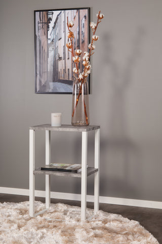 Venture Home Rise Sängbord - Vit / Betong-Look 45*30*H70