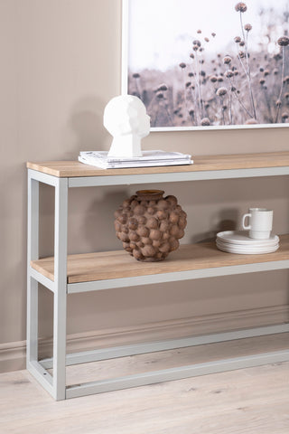 Rise Dubbelt sidobord - Grå/Ask Papperslaminat