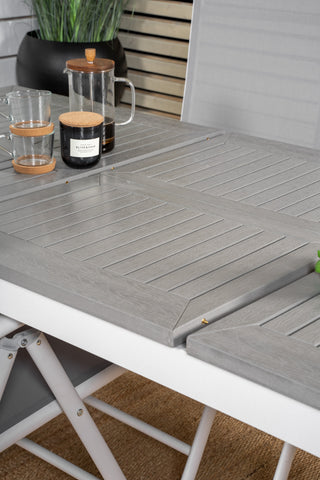 Albany Bord - 160/240 - Vit/Grå