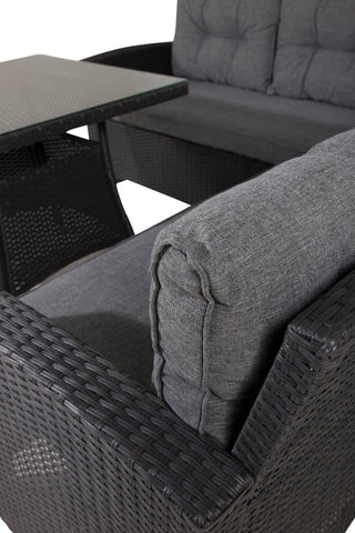 Venture Home Watford Hörnsoffa - Svart/Grå