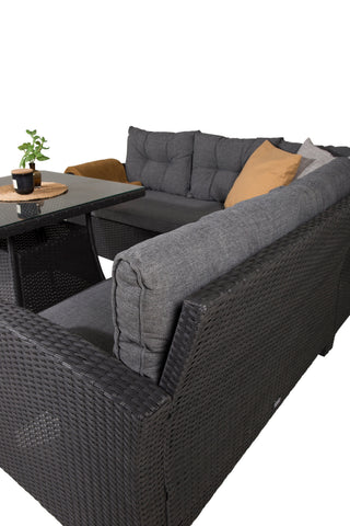 Venture Home Watford Hörnsoffa - Svart/Grå