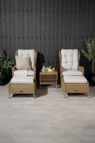 Venture Home Washington Lounge set - Natur / Sand kuddar