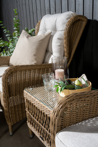 Venture Home Washington Lounge set - Natur / Sand kuddar