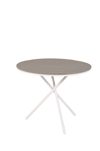 Parma Café Bord ø90 - Vit/Grå