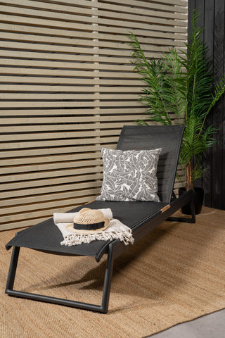 Mexico Sun Lounge 2-pack - Svart/Teak