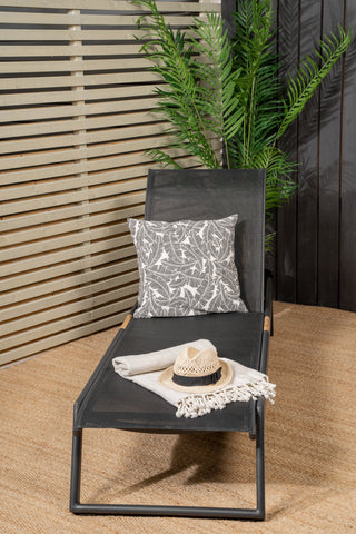 Mexico Sun Lounge 2-pack - Svart/Teak