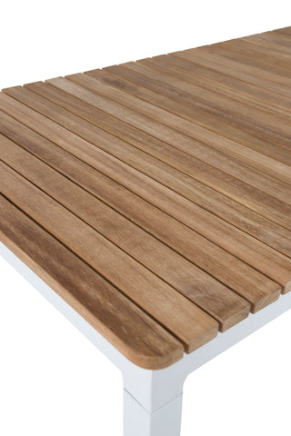 Brasilia Soffbord - Vit/Teak