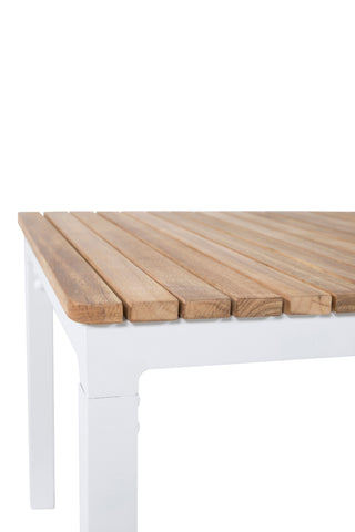 Brasilia Soffbord - Vit/Teak