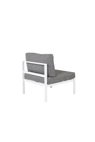 Venture Home Copacabana Mittdel - Vit Alu / Grå Kudde