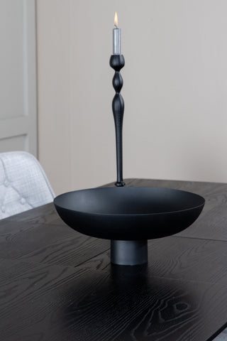 Venture Home Guld Förlängningsbord - 180/220*85*H76 Svart Faner - Svarta ben - Mässingsdetaljer+Velvet Deluxe Matstol - Svarta Ben - Ljusgrå Tyg_6