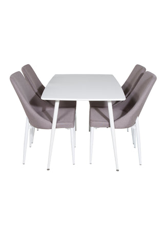 Polar Matbord 120 cm - Vit Vit +Leone 2.0 Polargrå - Vita Ben _4