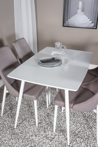 Polar Matbord 120 cm - Vit Vit +Leone 2.0 Polargrå - Vita Ben _4