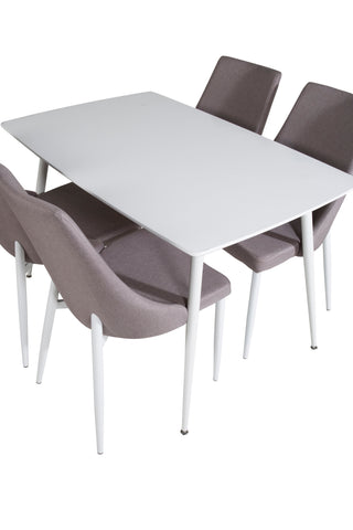 Polar Matbord 120 cm - Vit Vit +Leone 2.0 Polargrå - Vita Ben _4