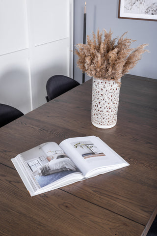 Venture Home Slider Förlängningsbord - Rökt Ek - 170+40+40cm +Vault Dining Chair - Svart L