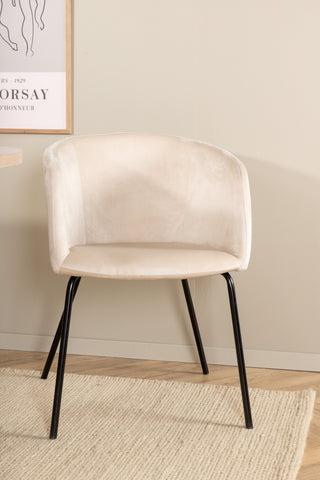 Venture Home Bianca Ovalt matbord , White Wash Black Faner+Berit Stol , Black Beige Velvet_4